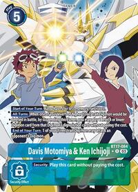 Davis Motomiya & Ken Ichijoji (Alternate Art) (BT17-084 R) [Secret Crisis]