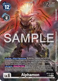 Alphamon (Pre-Release Tournament Winner Card) (BT13-075 SR) [Secret Crisis Pre-Release Cards]