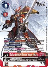 Gallantmon: Crimson Mode ACE (Alternate Art) (BT17-018 SR) [Secret Crisis]