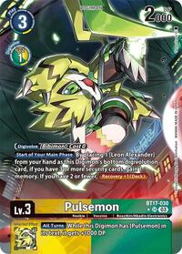Pulsemon (Alternate Art) (BT17-030 SR) [Secret Crisis]