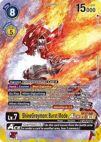 ShineGreymon: Burst Mode ACE (Alternate Art) (BT17-041 SR) [Secret Crisis]