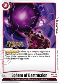 Sphere of Destruction (FB03-026) [Raging Roar Release Event Cards]