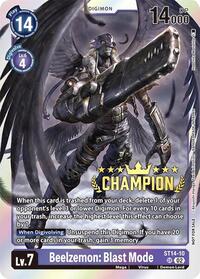 Beelzemon: Blast Mode (Digimon 3-On-3 Champion) (ST14-10 SR) [Starter Deck 14: Beelzemon Advanced Deck Set]
