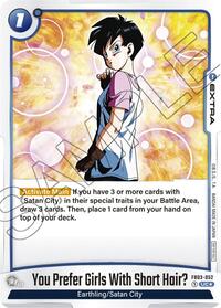 You Prefer Girls With Short Hair? (Tournament Pack 03) (FB03-052) [Tournament and Championship Promos]