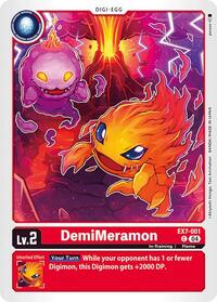 DemiMeramon (EX7-001 C) [Digimon LIBERATOR]