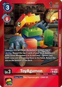 ToyAgumon - EX7-008 (Foil) (EX7-008 U) [Digimon LIBERATOR]