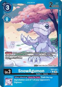SnowAgumon (Foil) (EX7-017 C) [Digimon LIBERATOR]