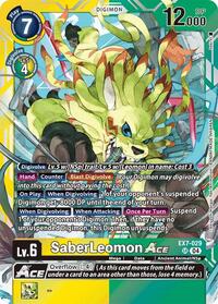 SaberLeomon ACE (EX7-029 SR) [Digimon LIBERATOR]