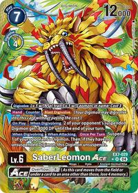 SaberLeomon ACE (Alternate Art) (EX7-029 SR) [Digimon LIBERATOR]