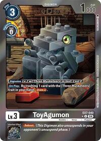 ToyAgumon - EX7-040 (Foil) (EX7-040 U) [Digimon LIBERATOR]
