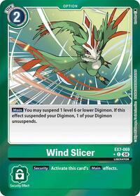 Wind Slicer (Foil) (EX7-069 C) [Digimon LIBERATOR]