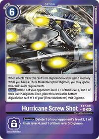 Hurricane Screw Shot (Foil) (EX7-071 U) [Digimon LIBERATOR]