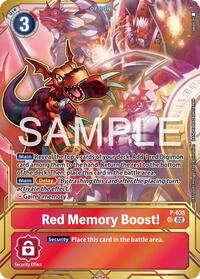 Red Memory Boost! - P-035 (Premium Card Collection - Memory Boost! Set) (P-035 P) [Digimon Promotion Cards]