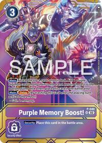 Purple Memory Boost! - P-040 (Premium Card Collection - Memory Boost! Set) (P-040 P) [Digimon Promotion Cards]