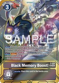 Black Memory Boost! - P-039 (Premium Card Collection - Memory Boost! Set) (P-039 P) [Digimon Promotion Cards]