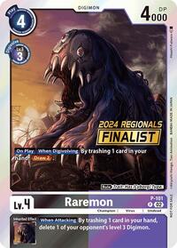 Raremon - P-101 (2024 Regionals Finalist) (P-101 P) [Digimon Promotion Cards]