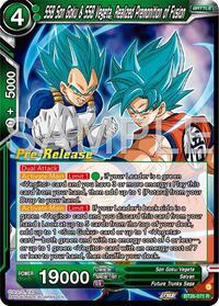 SSB Son Goku & SSB Vegeta, Realized Premonition of Fusion (BT26-071) [Ultimate Advent Pre-Release Cards]