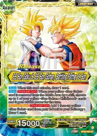 SS Son Goku // SS Son Goku & SS Son Gohan, Battling Father & Son (BT26-090) [Ultimate Advent Pre-Release Cards]
