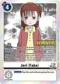 Jeri (Fake) (Store Tournament 2024 Oct. - Dec. Winner Pack) (P-158 P) [Digimon Promotion Cards]