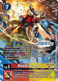 RizeGreymon (Ultimate Cup 2024) (BT13-015 C) [Versus Royal Knights]