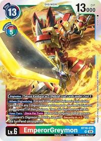 EmperorGreymon (BT18-018 SR) [Release Special Booster 2.0]