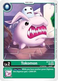 Tokomon (BT19-004 C) [Release Special Booster 2.0]