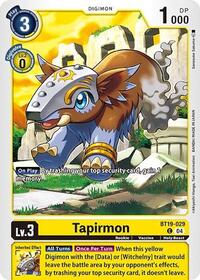 Tapirmon (BT19-029 C) [Release Special Booster 2.0]