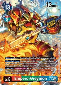 EmperorGreymon (Alternate Art) (BT18-018 SR) [Release Special Booster 2.0]