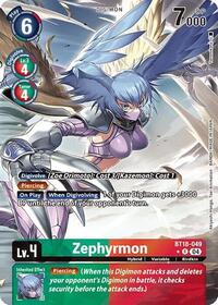 Zephyrmon (Alternate Art) (BT18-049 R) [Release Special Booster 2.0]