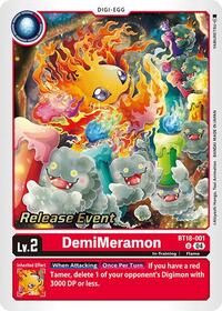 DemiMeramon (BT18-001 U) [Release Special Booster 2.0 Celebration Event Cards]