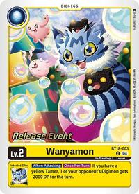 Wanyamon (BT18-003 U) [Release Special Booster 2.0 Celebration Event Cards]