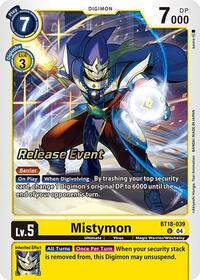 Mistymon (BT18-039 U) [Release Special Booster 2.0 Celebration Event Cards]