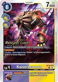 KaiserLeomon (BT18-077 R) [Release Special Booster 2.0 Celebration Event Cards]