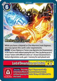 Lord of Devastation and Rebirth (BT18-096 U) [Release Special Booster 2.0 Celebration Event Cards]