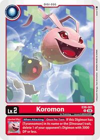 Koromon (EX8-001 U) [Chain of Liberation]
