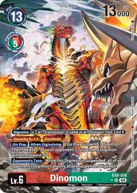 Dinomon (Alternate Art) (EX8-016 SR) [Chain of Liberation]