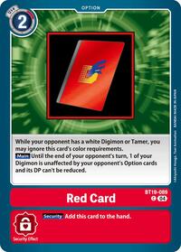 Red Card (BT19-089 C) [Release Special Booster 2.5]