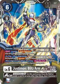 Justimon: Blitz Arm ACE (BT19-064 SR) [Release Special Booster 2.5]