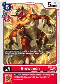 Growlmon (BT19-009 C) [Release Special Booster 2.5]