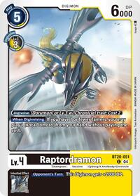 Raptordramon (BT20-051 C) [Release Special Booster 2.5]