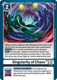 Singularity of Chaos (BT20-099 C) [Release Special Booster 2.5]