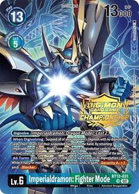 Imperialdramon: Fighter Mode (Championship 2024 Gold Stamp Card Set) (BT12-031 SR) [Across Time]