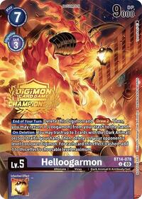Helloogarmon (Championship 2024 Tamers Pack) (BT14-078 U) [Blast Ace]