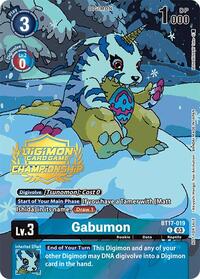 Gabumon (Championship 2024 Tamers Pack) (BT17-019 R) [Secret Crisis]