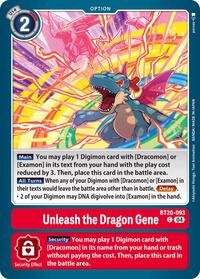Unleash the Dragon Gene (BT20-093 C) [Release Special Booster 2.5]