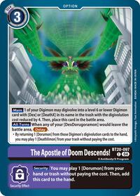 The Apostle of Doom Descends! (BT20-097 C) [Release Special Booster 2.5]