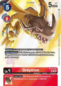 Greymon (Omnimon Binder Set) (BT14-012 R) [Blast Ace]