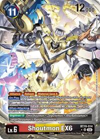 Shoutmon EX6 (Alternate Art) (BT19-014 SR) [Release Special Booster 2.5]