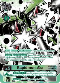 Rapidmon ACE (Textured) (BT19-050 SR) [Release Special Booster 2.5]