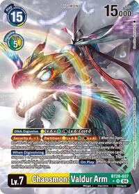 Chaosmon: Valdur Arm (Alternate Art) (BT20-037 SR) [Release Special Booster 2.5]